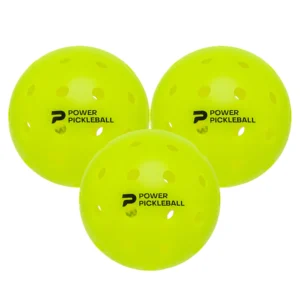 Power Pickleball Ball - 3 pk Neon - Power Premier Pickleball Outdoor Ballls - TOurnament